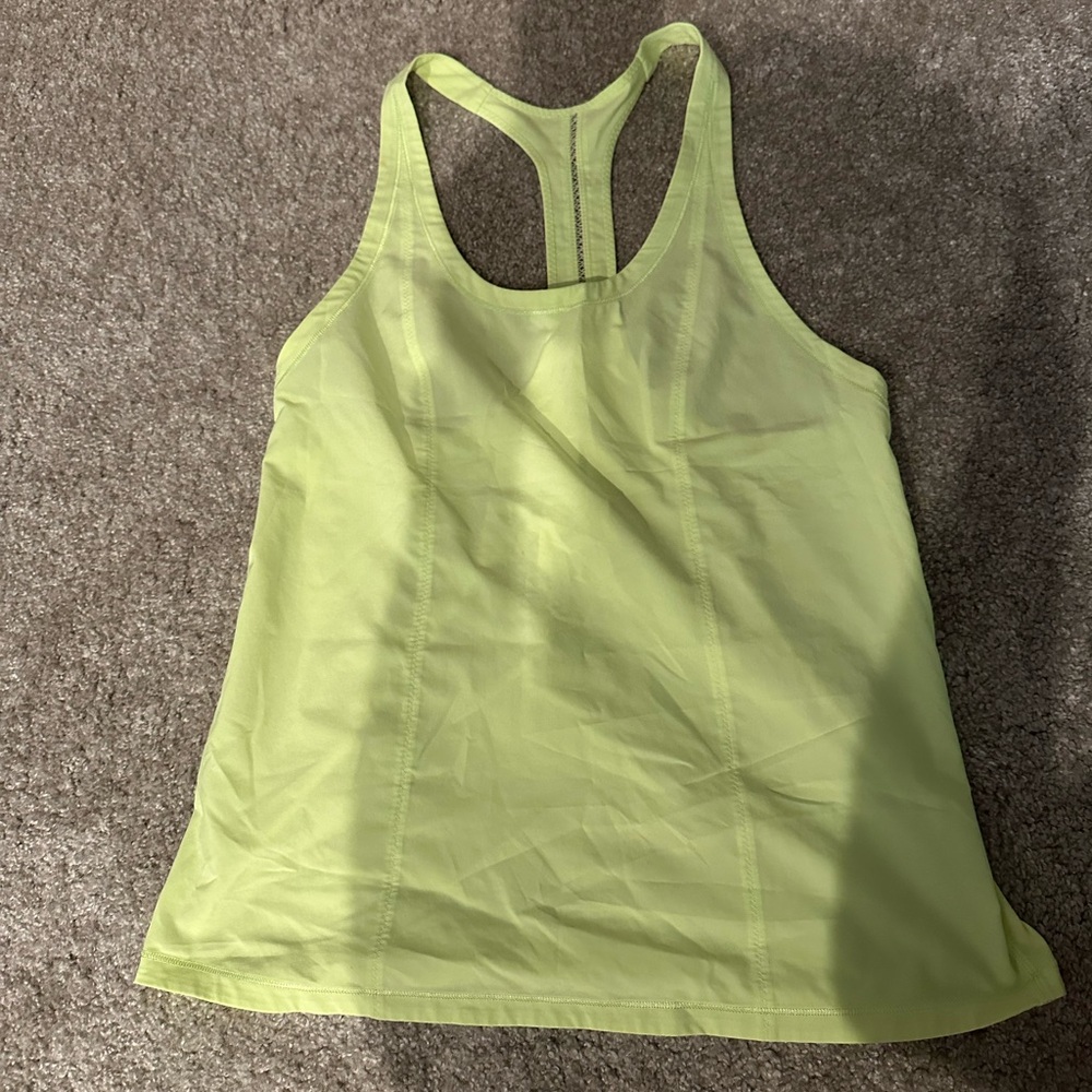 Lululemon tank top-neon yellow